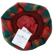 Locarron of Scotland Maple Leaf Lambswool Tam - Rød/grøn