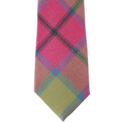 Locharron of Scotland Reiver Connaught Irish Tartan Wool Tie - Pink/Green/Blue