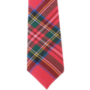 Locharron of Scotland Reiver Stewart Royal Modern Tartan Wool Tie - Red/Green/Yellow