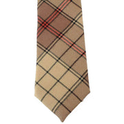 Locharron of Scotland Reiver Ulster Irish Tartan Wool Tie - Beige/Red