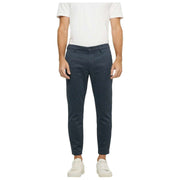 MAC Jeans Griffin Printed Jersey Bukser - Sea Storm Blue
