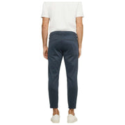MAC Jeans Griffin Printed Jersey Bukser - Sea Storm Blue