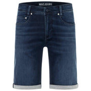 MAC Jeans Jog'N Light Sweat Denim Shorts - Mørkeblå Vintage Wash