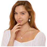Pearls of the Orient Keishi Large Pearl Pendant halskæde - guld/hvid