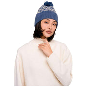 Pulver Agatha Pom Pom Hat - Denim Mix