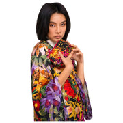 Powder Botanical Kalejdoskop Quilted Velvet Vanity Bag - Multi-farve