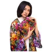 Powder Botanical Kalejdoscope Quilted Velvet Wash Bag - Multi-farve