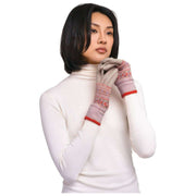 Powder Fair Isle Handsker - Cream Mix