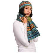 Powder Fair Isle pandebånd - Teal Mix
