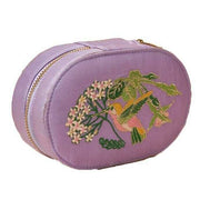 Powder Hummingbird Oval Jewellery Box - Lavender Purple