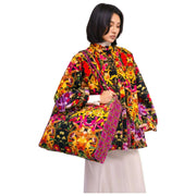 Powder Lux Velvet Quiltet Tote Bag - Botanisk Kalejdoskop Multi-farve