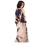 Powder Midnight Orchid Lang Kimono-kjole - Hvid