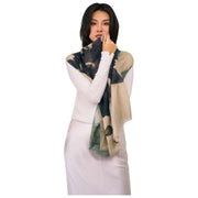 Powder Midnight Orchid Wrap Scarf - Hvid