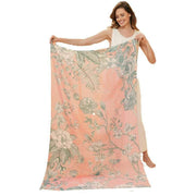 Powder Printed Floral Jungle Scarf  - Petal Peach