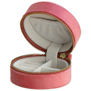 Powder Rund Velvet Mouse smykkeskrin - Pink