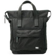 Roka Bantry B Small All Black Recycled Canvas Backpack - Ash Black