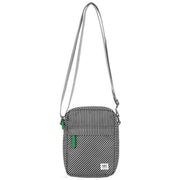Roka Bond Mixed Hickory Recycled Canvas Crossbody Bag - Green/Black/White
