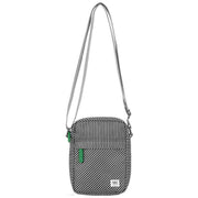 Roka Bond Mixed Hickory Recycled Canvas Crossbody Bag - Green/Black/White