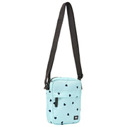 Roka Bond Genbrugt Canvas Crossbody-taske - Blå/Blå Hjerter