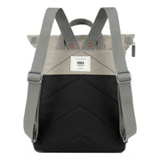 Roka Canfield B Medium Creative Waste Two Tone Recycled Canvas Backpack - Ash Black/Coriander Grey