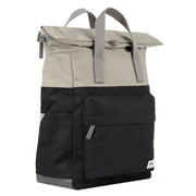 Roka Canfield B Medium Creative Waste Two Tone Recycled Canvas Backpack - Ash Black/Coriander Grey