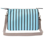 Roka Carnaby XL Genbrugt Canvas Crossbody-taske - Blå Strib