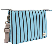 Roka Carnaby XL Genbrugt Canvas Crossbody-taske - Blå Strib