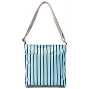 Roka Kennington B Medium Genbrugt Canvas Crossbody-taske - Blå Strib
