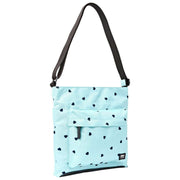 Roka Kennington B Medium Genbrugt Canvas Crossbody-taske - Blå/Blå Hjerter
