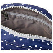 Roka Paddington B genbrugslærred Crossbody taske - Navy Polka Dot