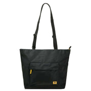 Roka Trafalgar B All Black Recycled Nylon Tote Bag - Black/Corn Yellow