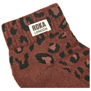 Roka Wembley Anke Sokker - Mini Leopard Økologisk Brun