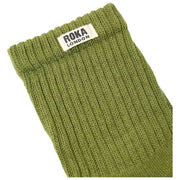 Roka Windsor Solid Crew Sokker - Avocado Grøn