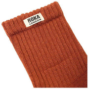 Roka Windsor Solid Crew Sokker - Bran Brown