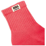 Roka Windsor Solid Crew Sokker - Sugar Coral Pink
