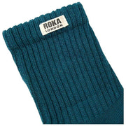 Roka Windsor Solid Crew Sokker - Blågrøn