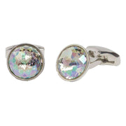 Simon Carter Crystal Paradise Cufflinks - Silver/Clear