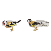 Simon Carter English Country Garden Goldfinch Cufflinks - Orange/Black