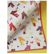 Simon Carter Gervaise Pocket Square - Hvid/Gul/Orange