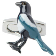 Simon Carter Magpie Manchetknapper - Blå/Sort/Sølv