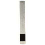 Simon Carter Onyx Børstet Tie Slide - Sølv/Sort