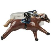 Simon Carter Race Horse Manchetknapper - Brun/Sølv