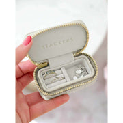 Stackers Petite Zipped Travel smykkeskrin - Havregryn