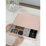 Stackers Supersize Drawer Makeup Organizer - Blush/Guld