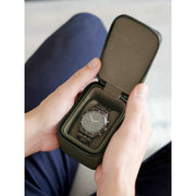 Stackers Zipped Mini Travel Watch Box - Olivengrøn