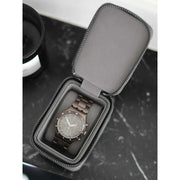 Stackers Zipped Mini Travel Watch Box - Skifergrå