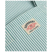 Superdry & Co Oxford Stripe Tote Bag - Pebermynte/kridthvid stribe