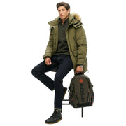 Superdry & Co Tarp Broderet Rygsæk - Olivengrøn