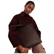 Ted Baker Iconny Webbing Stor ikontaske - Chokoladebrun