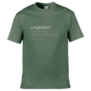 Teemarkable! Definition Of An Engineer T-Shirt Olive Green / Small - 86-92cm | 34-36"(Chest)